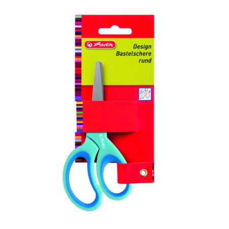 Poza cu FOARFECA LAMA DECORATA VARF ROTUND 13CM BLISTER