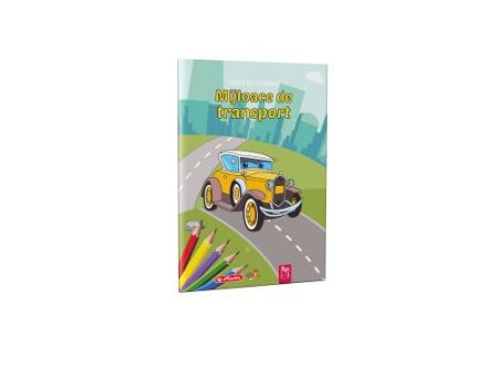 Poza cu CARTE DE COLORAT A4 16PAG MIJLOACE DE TRANSPORT
