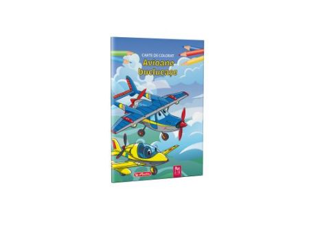 Poza cu CARTE DE COLORAT A4 16PAG AVIOANE BUCLUCASE