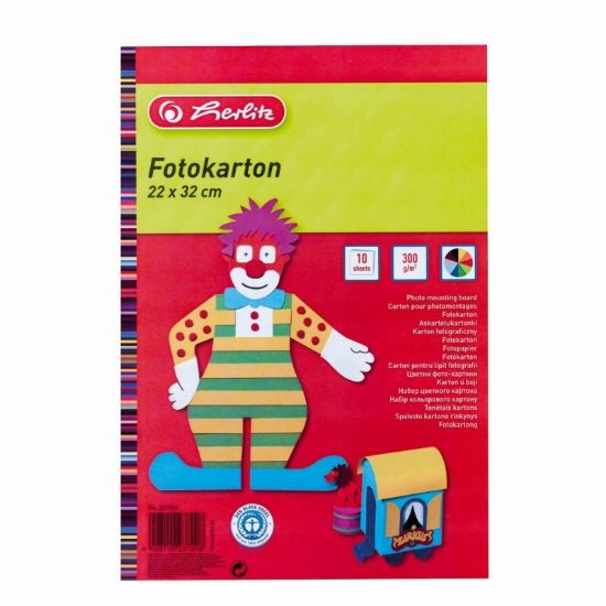 Poza cu CARTON COLOR 22X32CM 10F 300G/MP CULORI ASORTATE