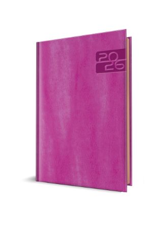 Poza cu AGENDA DATATA A5 352PAG PREMIUM DELUXE NARNI COPERTA PIELE SINTETICA PURPURIU FOLIO BRONZ 2026