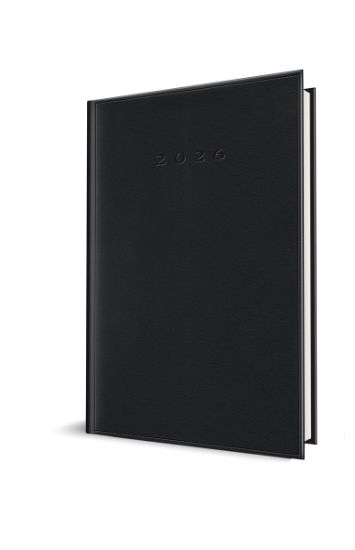 Poza cu AGENDA DATATA A5 352PAG COPERTA BURETATA NEGRU 2026
