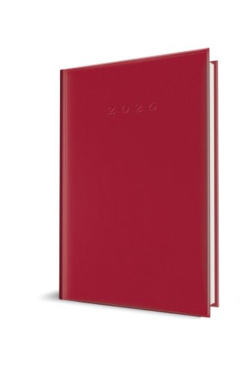 Poza cu AGENDA DATATA A5 352PAG COPERTA BURETATA ROSU 2026