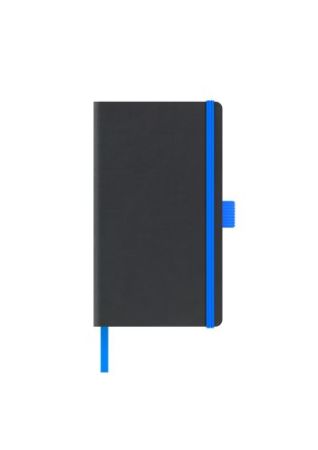 Poza cu AGENDA NEDATATA A5 CASTELLI COPERTA RIGIDA NEGRU ELASTIC ALBASTRU DICTANDO IVORY