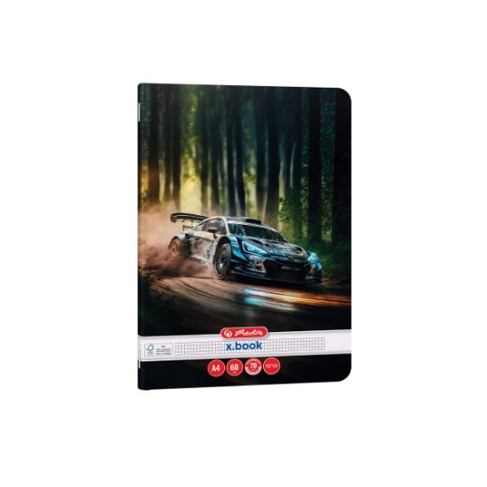 Poza cu CAIET A4 60F 70G/MP FSCÂ® MIX PATRATELE RACE CARS