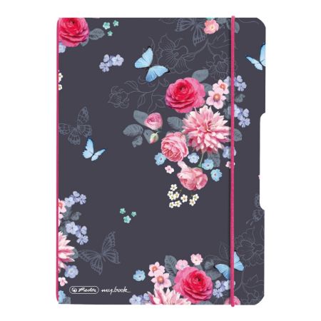 Poza cu CAIET MY.BOOK FLEX A5 40F 80G/MP PATRATELE LADYLIKE FLOWERS