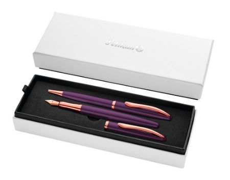 Poza cu SET JAZZ NOBLE ELEGANCE PIX+STILOU VIOLA CUTIE CADOU