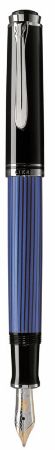 Poza cu STILOU SOUVERAN M405 F PENITA AUR 14K PLACAT PALADIU NEGRU/ALBASTRU