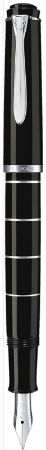 Poza cu STILOU CLASSIC M215 B RINGS PENITA OTEL INOXIDABIL CORP NEGRU CU INELE METALICE