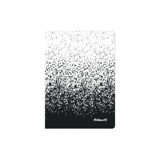 Poza cu CAIET A6 80F 70G/MP PATRATELE ALB/NEGRU COLOR EDITION