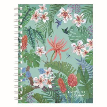 Poza cu CAIET A5 100F SPIRA PATRATELE LADYLIKE JUNGLE