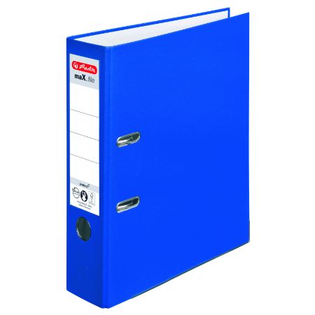 Poza cu BIBLIORAFT A4 7,5CM PP ALBASTRU HERLITZ