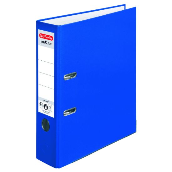 Poza cu BIBLIORAFT A4 7,5CM PP ALBASTRU HERLITZ