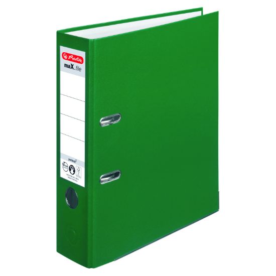 Poza cu BIBLIORAFT A4 7,5CM PP VERDE HERLITZ
