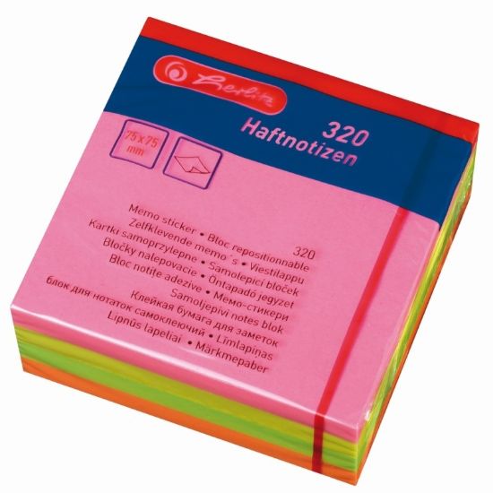 Poza cu BLOC NOTITE ADEZIVE 75X75MM 80FX4 CULORI ASORTATE