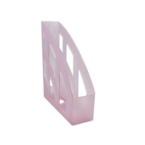 Poza cu SUPORT DOSARE PLASTIC A4 ROZ TRANSPARENT