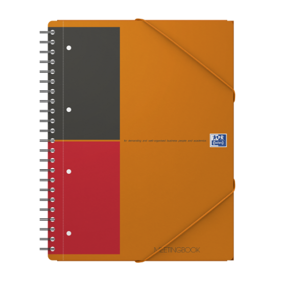 Poza cu AGENDA ORG OXFORD INTERNATIONAL MEETING BOOK A4+ 80F SPIRA PEFC DICTANDO PORTOCALIU