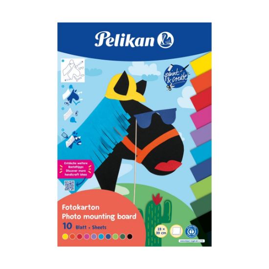Poza cu CARTON COLOR 23X33CM 10F 270G/MP CULORI ASORTATE