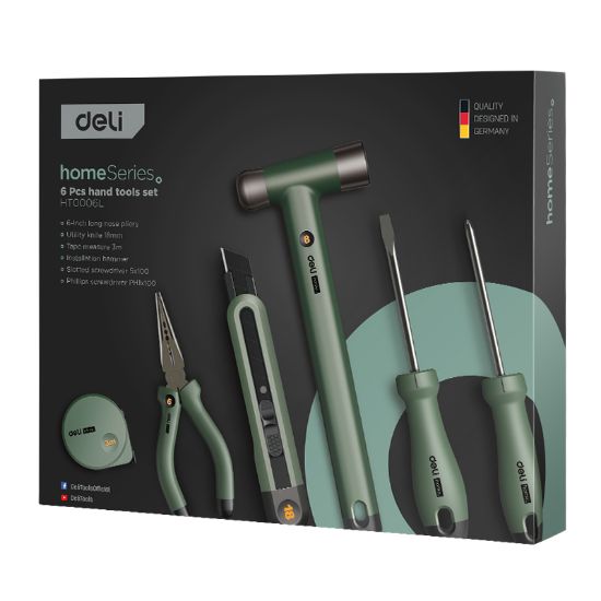 Poza cu TRUSA SCULE 8 PIESE DE BAZA VERDE HOME SERIES DELI
