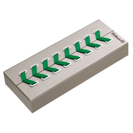 Poza cu PIX SOUVERAN K605 CORP GREEN-WHITE ACCESORII PLACATE CU ARGINT CUTIE CADOU