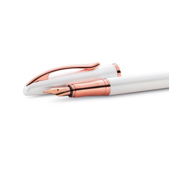 Poza cu STILOU JAZZ NOBLE ELEGANCE M PEARL WHITE CUTIE CARTON