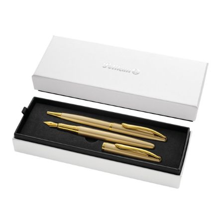 Poza cu SET JAZZ NOBLE ELEGANCE PIX+STILOU YELLOW GOLD CUTIE CADOU