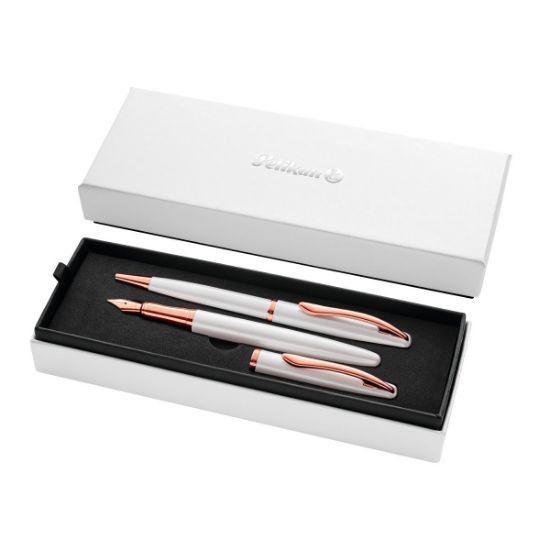Poza cu SET JAZZ NOBLE ELEGANCE PIX+STILOU PEARL WHITE CUTIE CADOU