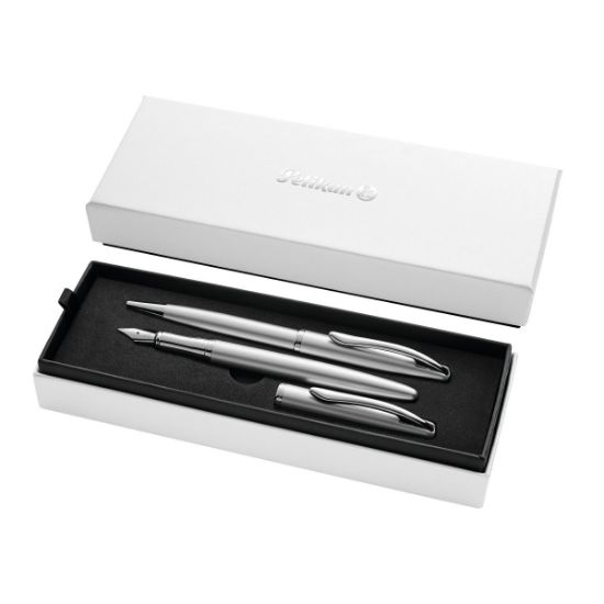 Poza cu SET JAZZ NOBLE ELEGANCE PIX+STILOU SILVER CUTIE CADOU