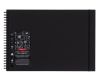 Poza cu CAIET SPIRA PENTRU SCHITE SI DESEN A3 40 FILE 200G HARTIE NEAGRA PROFESSIONAL DERWENT