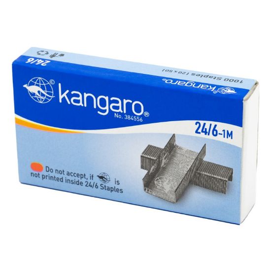 Poza cu Capse Kangaro 1M, 24/6, 30 coli, set 1000 buc