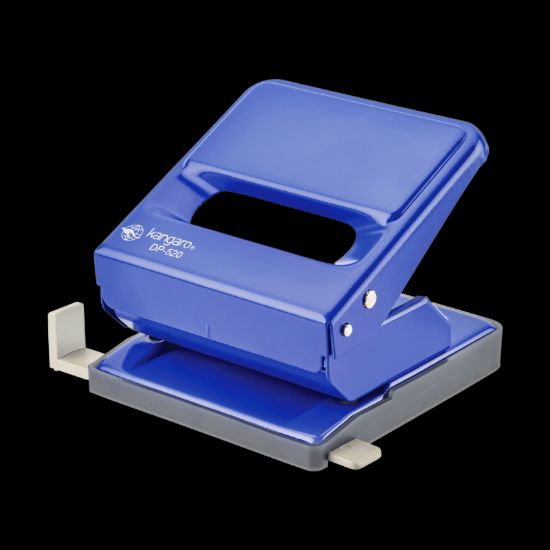 Poza cu Perforator Kangaro DP-520, 25 coli, metalic, albastru