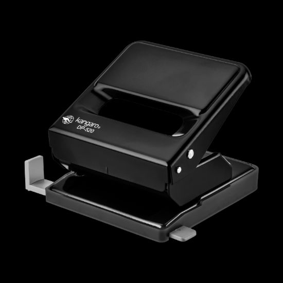 Poza cu Perforator Kangaro DP-520, 25 coli, metalic, negru
