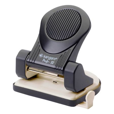 Poza cu Perforator Kangaro Perfo-30, 30 coli, metalic, negru