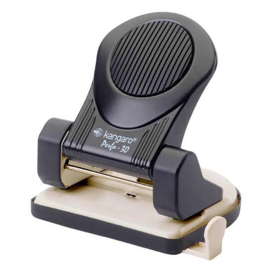 Poza cu Perforator Kangaro Perfo-30, 30 coli, metalic, negru
