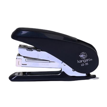Poza cu Capsator Kangaro Less Effort LE-35, 24/6 - 26/6, 30 coli, 52mm, capsare usoara, plastic, negru
