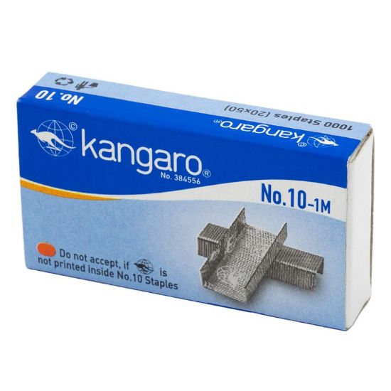 Poza cu Capse Kangaro No.10-1M, nr.10, 15 coli, set 1000 buc