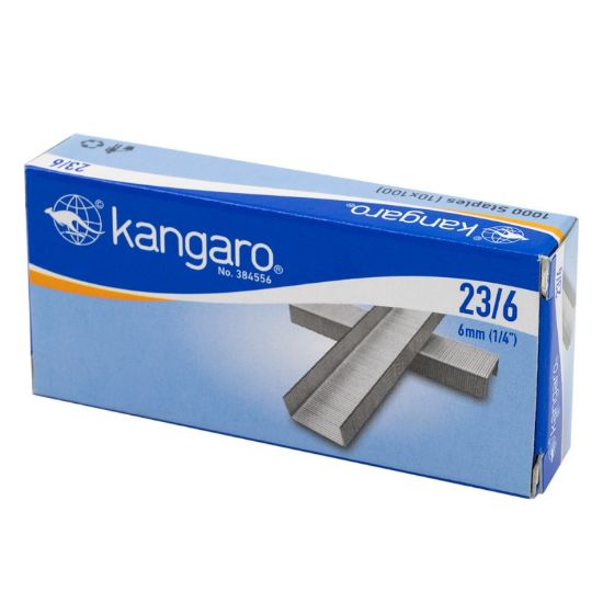 Poza cu Capse Kangaro 23/6-H, 23/6, 30 coli, set 1000 buc