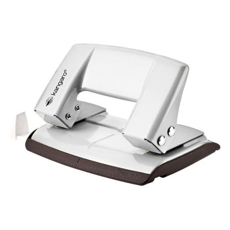 Poza cu Perforator Kangaro AION-10G, 10 coli, metalic, alb