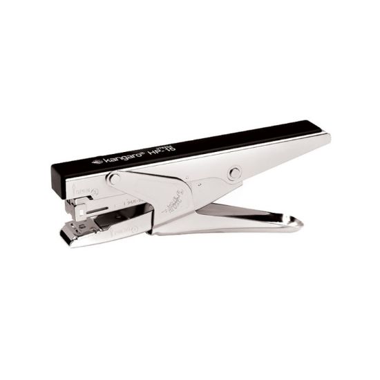 Poza cu Capsator tip cleste Kangaro HP-15, nr.10, 20 coli, 40mm, metalic, negru