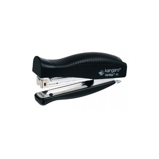 Poza cu Capsator Kangaro VERTIKA-45, 24/6, 30 coli, 64mm, plastic, negru
