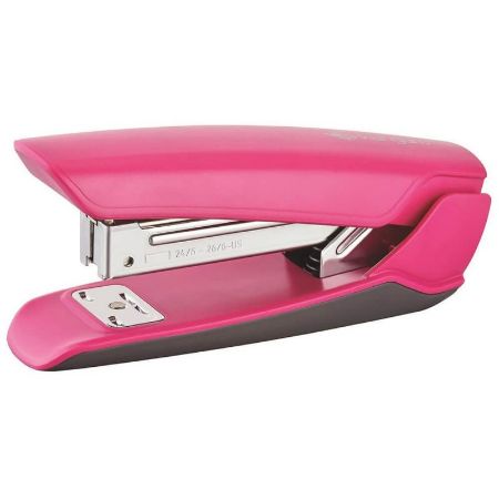 Poza cu Capsator Kangaro NOWA-35/S, 24/6, 25 coli, 52mm, plastic, roz fucsia, blister