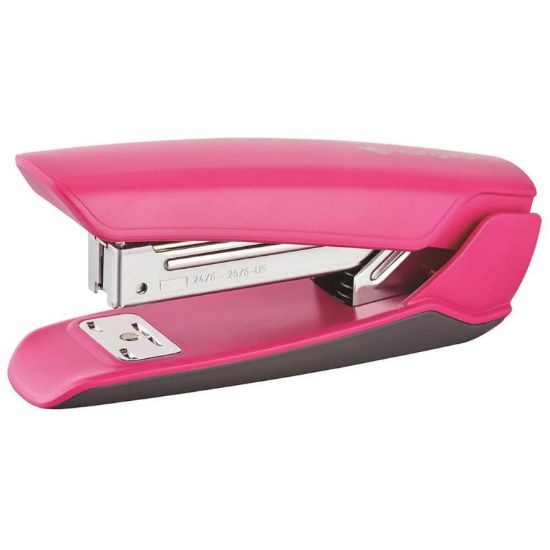 Poza cu Capsator Kangaro NOWA-35/S, 24/6, 25 coli, 52mm, plastic, roz fucsia, blister