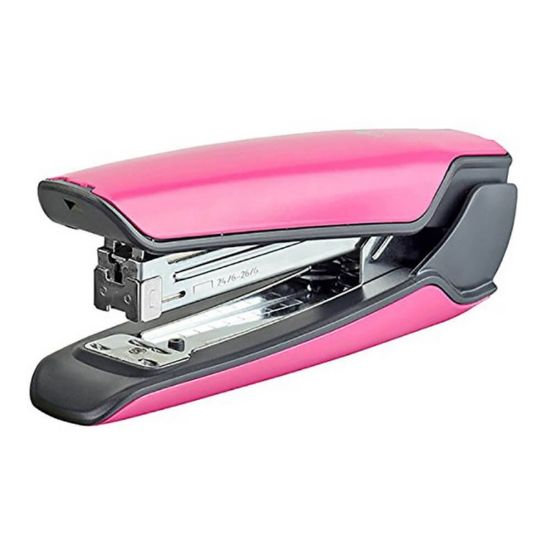 Poza cu Capsator Kangaro NOWA-335S/S, 24/6, 30 coli, 70mm, metalic, roz fucsia, blister