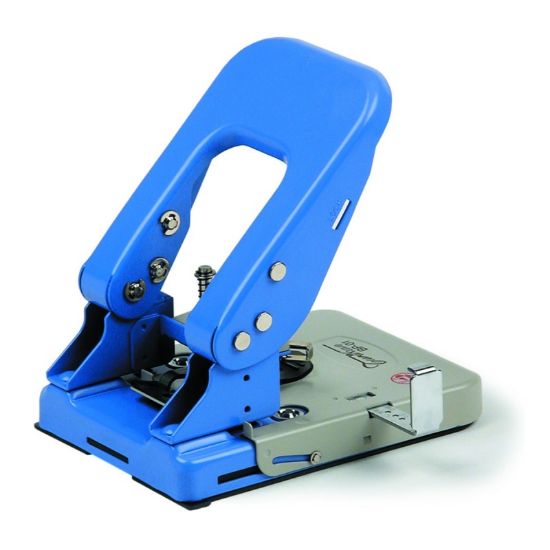 Poza cu Perforator Kangaro BP-01, 30 coli, 2 orificii, aplicare nituri, metalic, albastru/bej, + 100 nituri