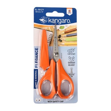Poza cu Foarfeca Kangaro Elegance EL-50C/Y, 12.8cm, lama inox, blister