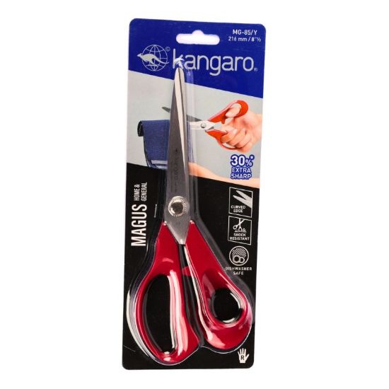 Poza cu Foarfeca Kangaro Magus MG-85/Y, 21.6cm, lama inox, blister