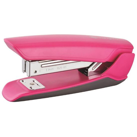 Poza cu Capsator Kangaro NOWA-35, 24/6, 25 coli, 52mm, plastic, roz fucsia
