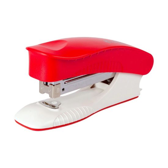 Poza cu Capsator Kangaro Trendy45, 24/6, 25 coli, 60mm, plastic, rosu
