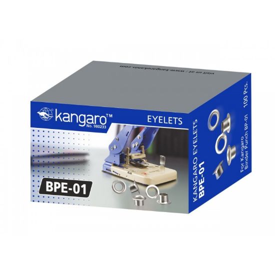 Poza cu Inele intaritoare Kangaro BPE-01, pentru perforator BP-01, argintiu, cutie 100 buc