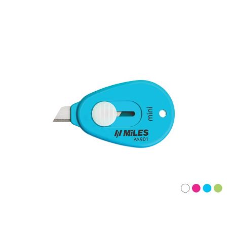 Poza cu Cutter Kangaro Miles PA901/P, lama 9mm, mini, plastic, auto lock, diverse culori